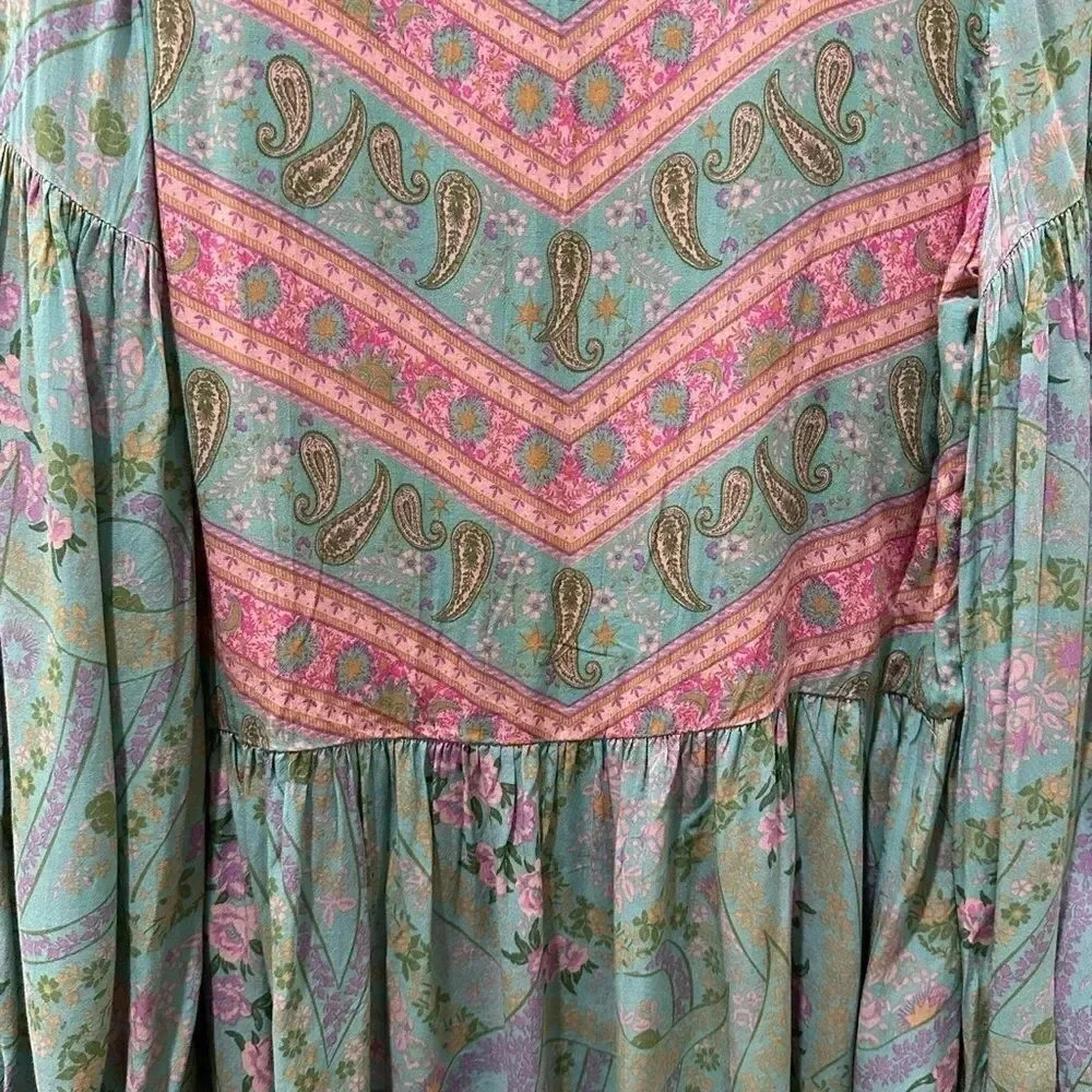 Spell & The Gypsy City Lights Blouse-Sage - Picture 9 of 12